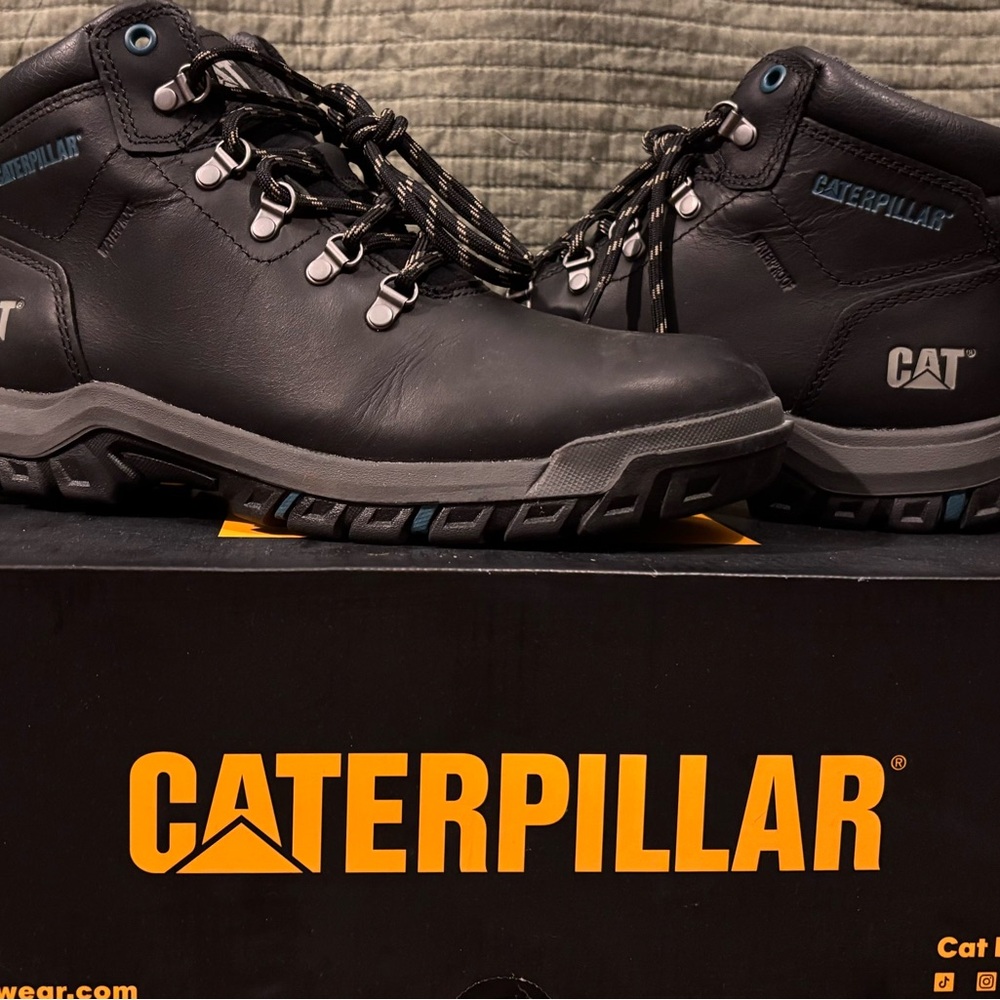 Caterpillar Black Leather Boots